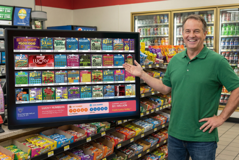 Retailer’s real experience using automated lottery and display tech