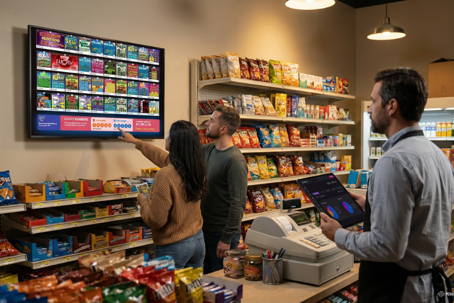 Importance of lottery management with display tech in US stores