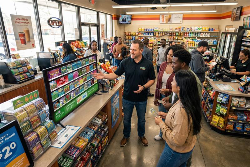 Lottery Ticket Digital Display Ideas for Daily Sales