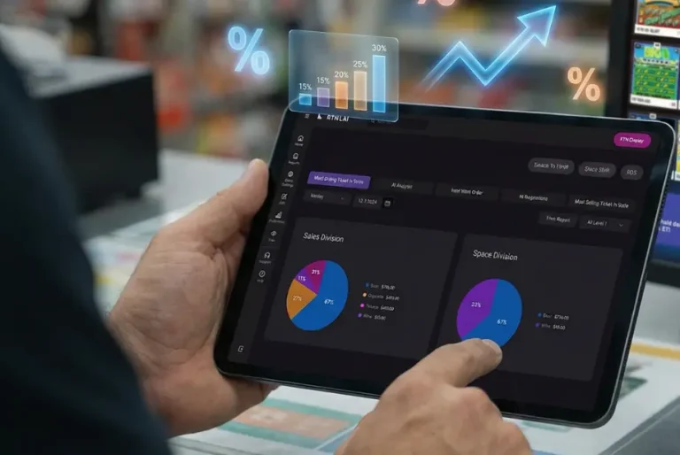 Lottery management automation for retail inventory