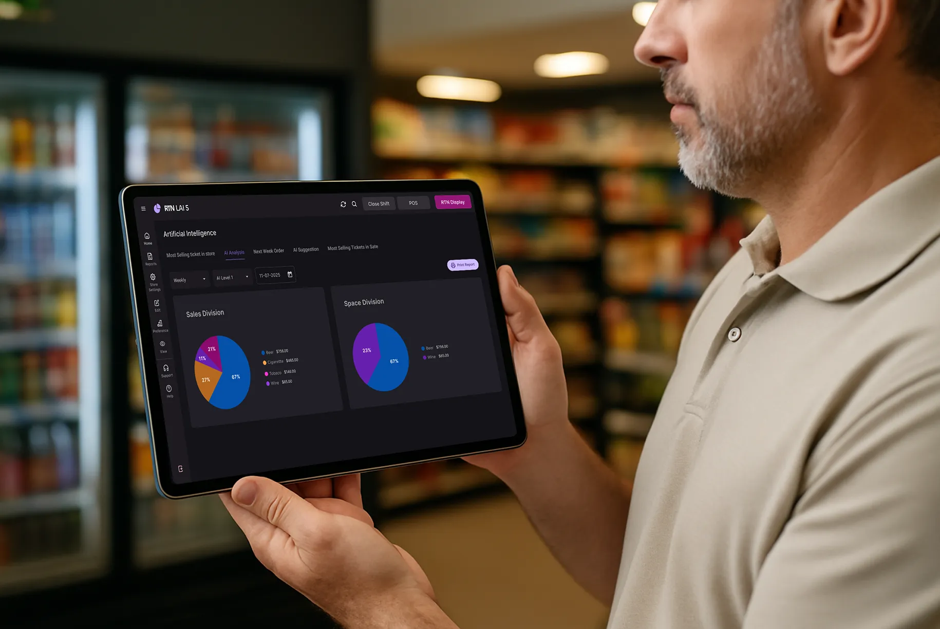 RTN LAI 5 interface designed for fast and simple navigation